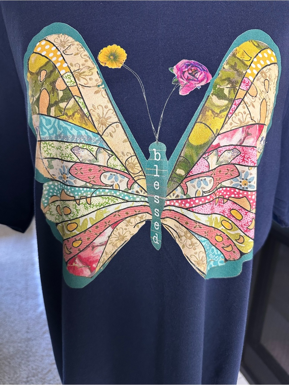 Kelly Rae Roberts Butterfly “Blessed” Shirt - XL